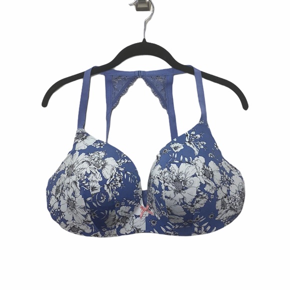 Cacique Other - Cacique Blue Floral Bra